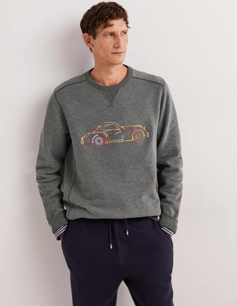 Superweiches Sweatshirt - Anthrazit Meliert