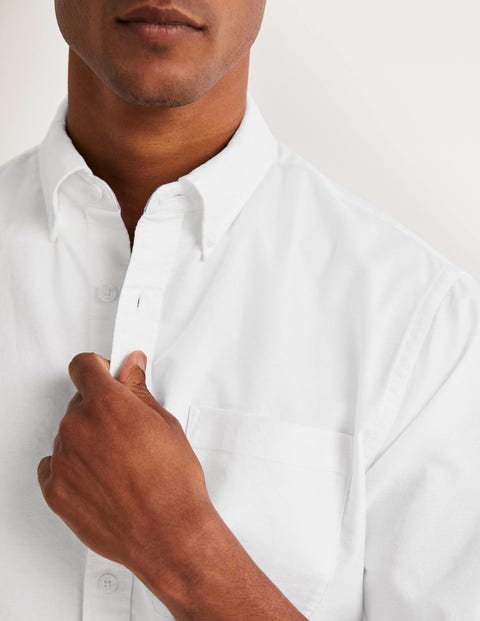 Button Down Slim Shirt - White