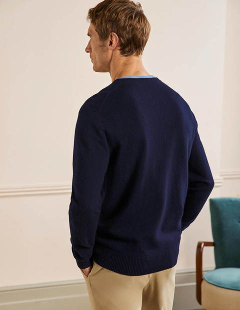 Cashmere Crew Neck Jumper - Navy Cashmere Crew Neck Jumper - Navy