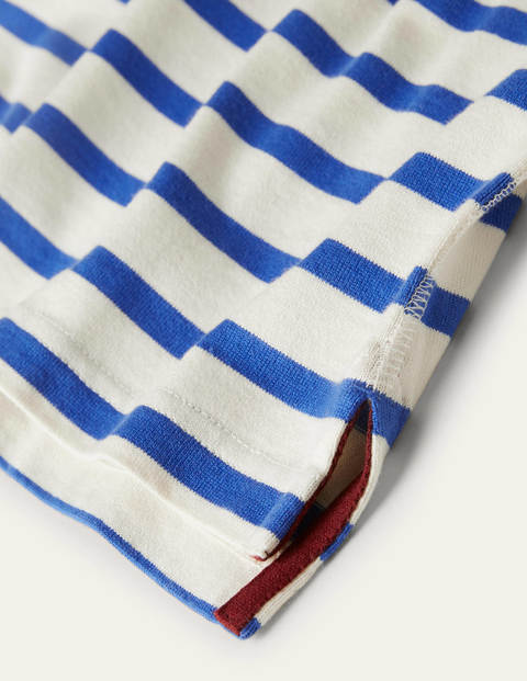 Mittelschweres Matrosen-Bretonshirt - Ecru/Königsblau, Gestreift Mittelschweres Matrosen-Bretonshirt - Ecru/Königsblau, Gestreift