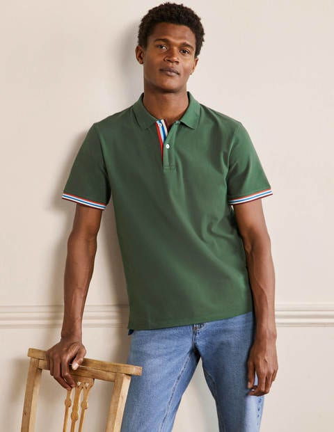 Piqué-Poloshirt - Parkgrün Piqué-Poloshirt - Parkgrün