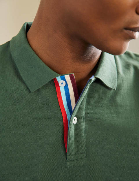 Piqué-Poloshirt - Parkgrün Piqué-Poloshirt - Parkgrün