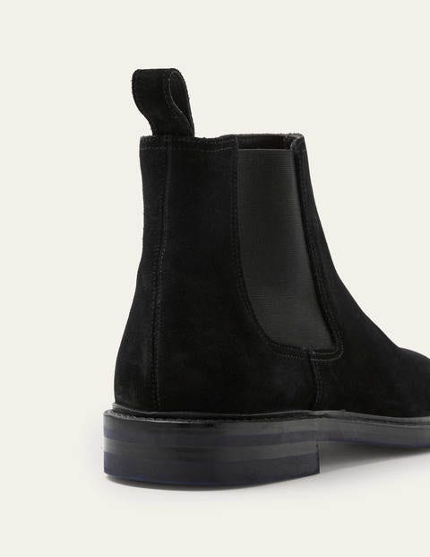 Corby Chelsea Boots - Black Suede Corby Chelsea Boots - Black Suede