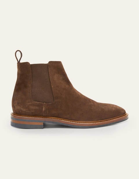 Corby Chelsea Boots - Chocolate Suede Corby Chelsea Boots - Chocolate Suede