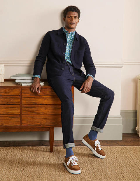 Farley Merino Knitted Jacket - Navy Farley Merino Knitted Jacket - Navy