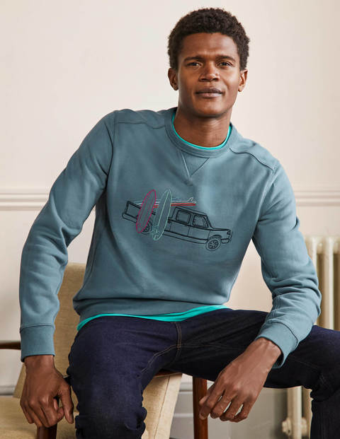 Supersoft Sweatshirt - Aegean Blue Surf Supersoft Sweatshirt - Aegean Blue Surf
