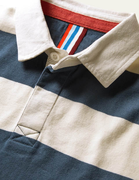 Rugby Shirt - Ensign Blue/ Ecru Rugby Shirt - Ensign Blue/ Ecru