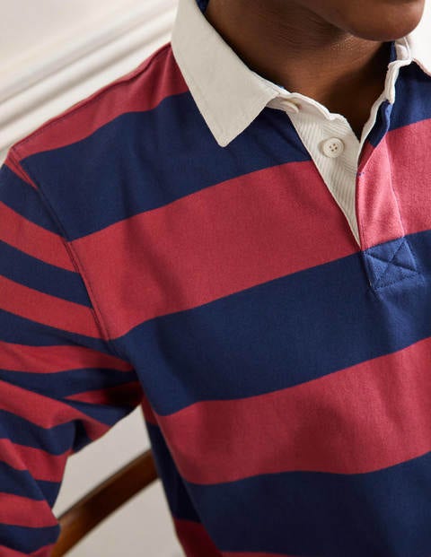 Rugby Shirt Dusky Rose Presidential, Red Blue Rugby Shirt