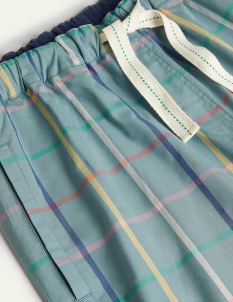 Cotton Poplin Pajama Bottoms - Storm Blue Tattershall Cotton Poplin Pajama Bottoms - Storm Blue Tattershall