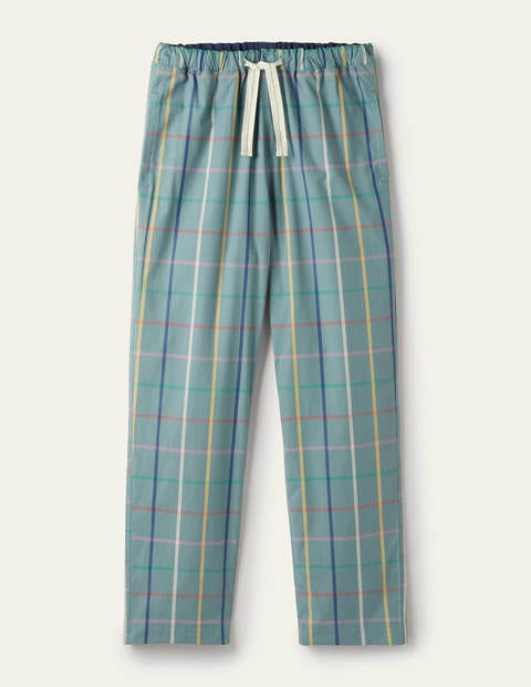 Cotton Poplin Pajama Bottoms - Storm Blue Tattershall Cotton Poplin Pajama Bottoms - Storm Blue Tattershall