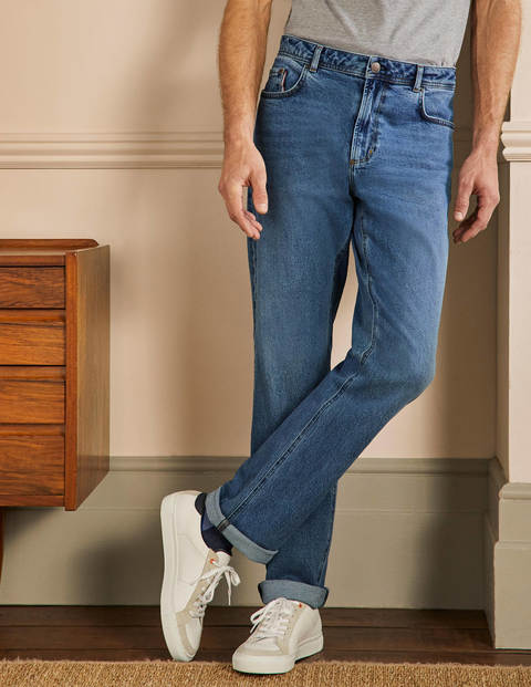 Straight Leg Jeans - Light Rinse Straight Leg Jeans - Light Rinse