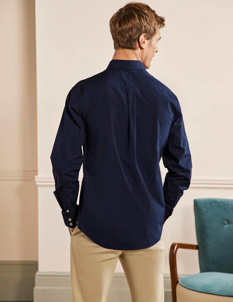 Classic Poplin Shirt - Navy Classic Poplin Shirt - Navy