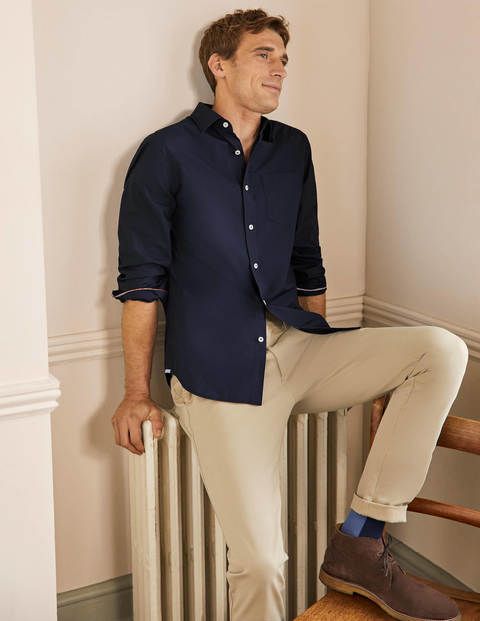 Classic Poplin Shirt - Navy Classic Poplin Shirt - Navy