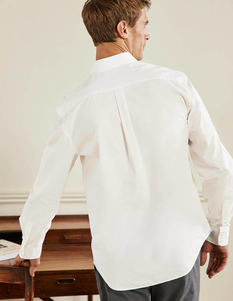 Classic Poplin Shirt - White Classic Poplin Shirt - White