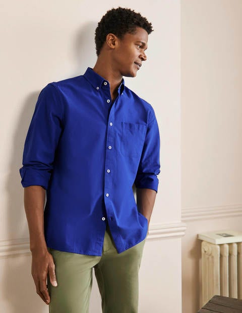 Button Down Oxford Shirt - Bright Blue