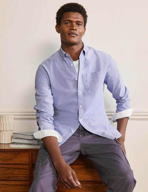 Chemise slim en oxford - Bleu Chemise slim en oxford - Bleu