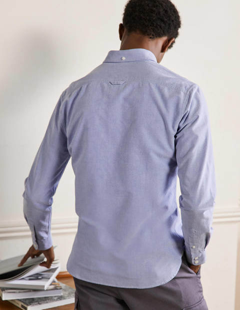 Chemise slim en oxford - Bleu Chemise slim en oxford - Bleu