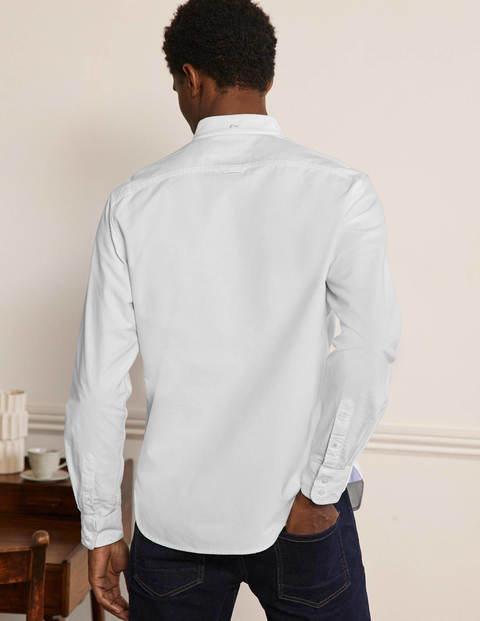 Chemise slim en oxford - Blanc Chemise slim en oxford - Blanc