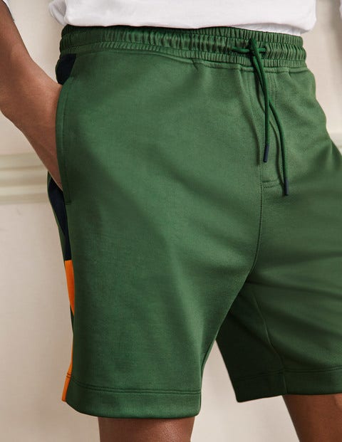Short de jogging - Colourblock vert foncé Short de jogging - Colourblock vert foncé
