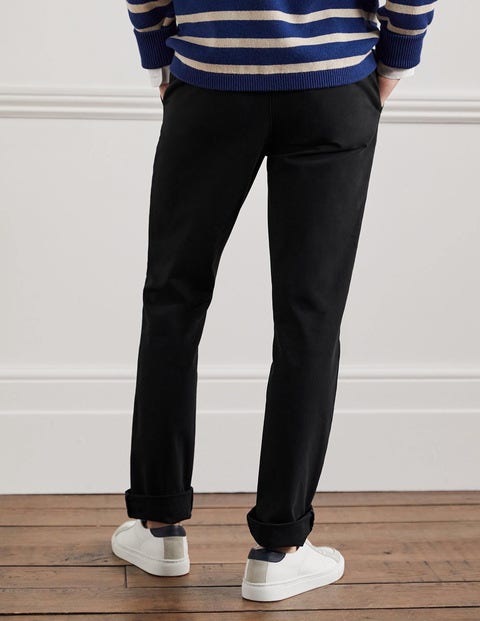 Chinohose mit schmalem Bein - Schwarz Chinohose mit schmalem Bein - Schwarz