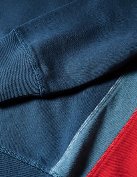 Sweat à rayures latérales - Rayé bleu enseigne/rouge Sweat à rayures latérales - Rayé bleu enseigne/rouge
