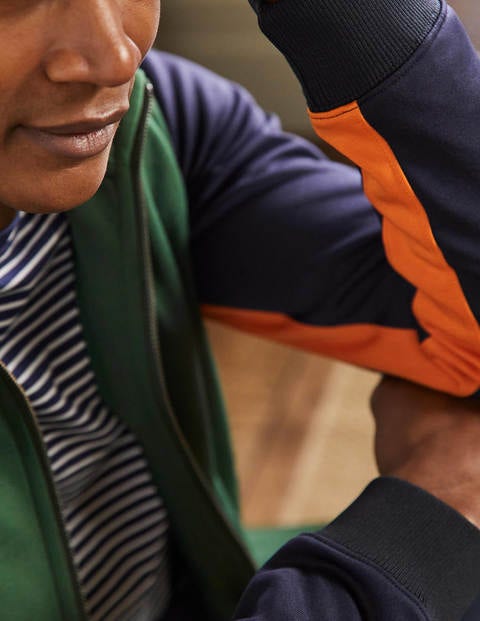 Track Jacket - Navy/ Dark Green Colour block Track Jacket - Navy/ Dark Green Colour block