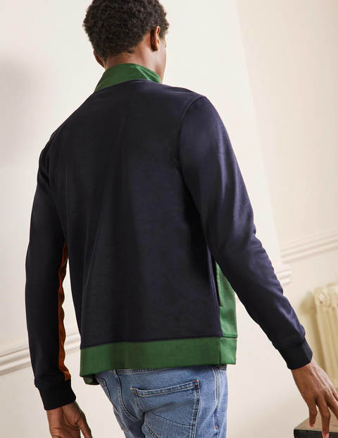 Track Jacket - Navy/ Dark Green Colour block Track Jacket - Navy/ Dark Green Colour block