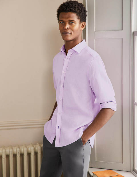 Linen Cotton Shirt - Cool Violet
