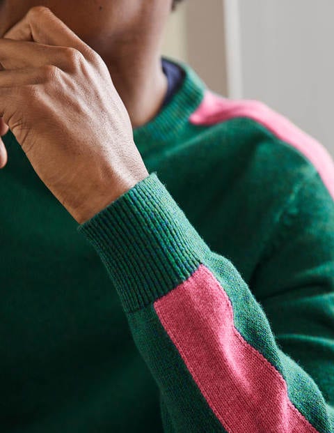 Merino Blend Crew Neck Jumper - Billiard Green Merino Blend Crew Neck Jumper - Billiard Green