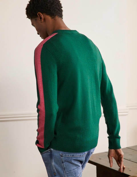 Merino Blend Crew Neck Jumper - Billiard Green Merino Blend Crew Neck Jumper - Billiard Green