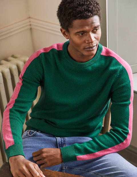 Merino Blend Crew Neck Jumper - Billiard Green Merino Blend Crew Neck Jumper - Billiard Green