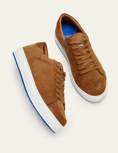 Leather Colourpop Sneakers - Brown Leather Colourpop Sneakers - Brown