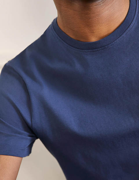 T-shirt classique en coton - Bleu marine classique