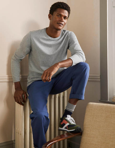 Classic Long-Sleeved T-shirt - Grey Marl Classic Long-Sleeved T-shirt - Grey Marl