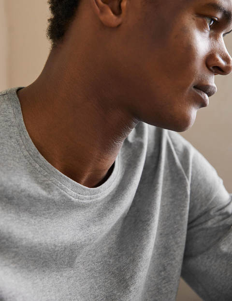 Classic Long-Sleeved T-shirt - Grey Marl Classic Long-Sleeved T-shirt - Grey Marl