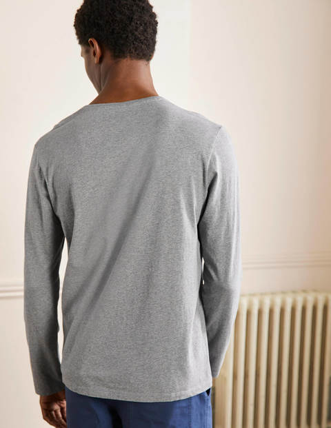 Classic Long-Sleeved T-shirt - Grey Marl Classic Long-Sleeved T-shirt - Grey Marl