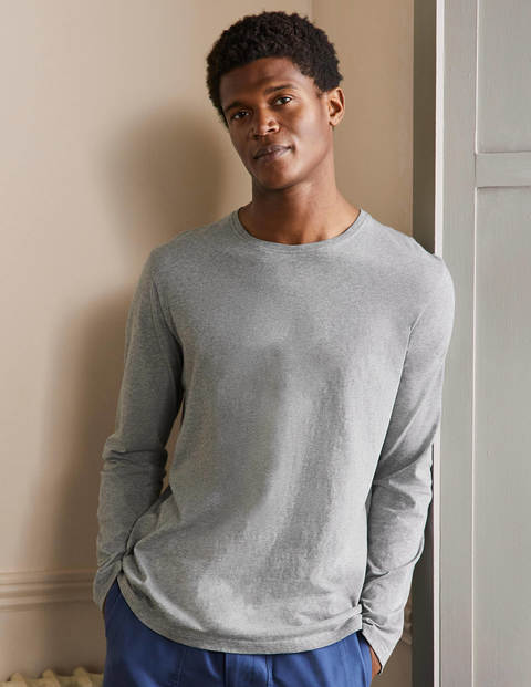 Classic Long-Sleeved T-shirt - Grey Marl Classic Long-Sleeved T-shirt - Grey Marl