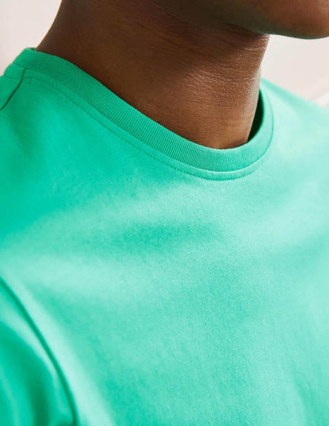 Klassisches Baumwoll-T-Shirt - Meeresgrün