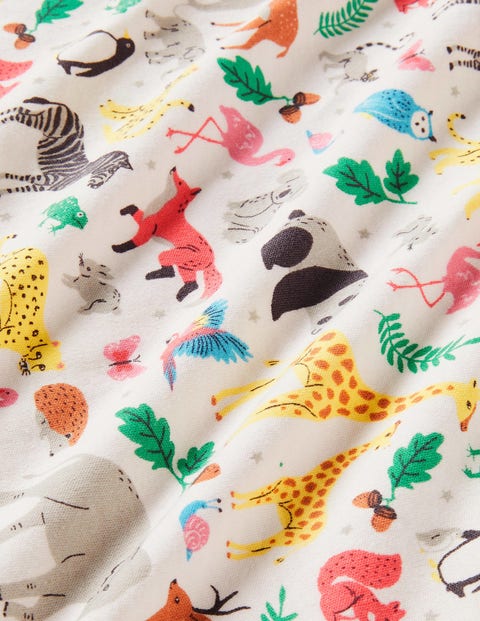 Jersey-Decke für Neugeborene - Tiere der Welt