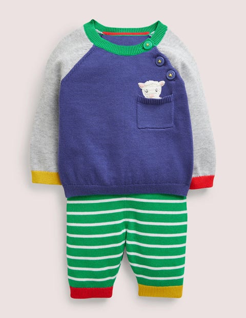 Fun Knitted Play Set - College Navy | Boden US