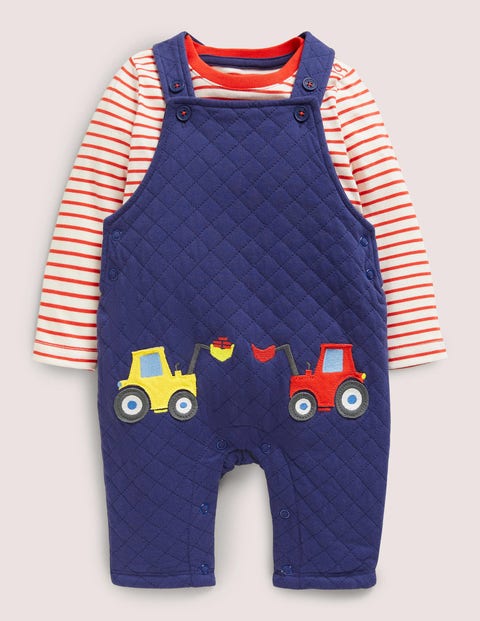 Quilted Dungaree Set