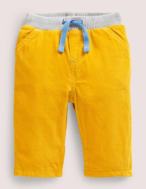 Jersey-lined Cord Pants