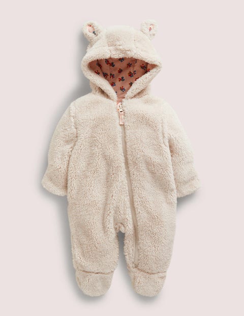 Cosy Bunny Borg All-in-one - Natural