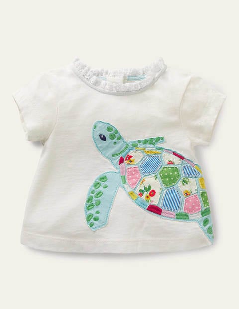 Was £24.99 Now £10.50 xBaby Boden Baby Giraffe Appliqué T Shirt Pink 