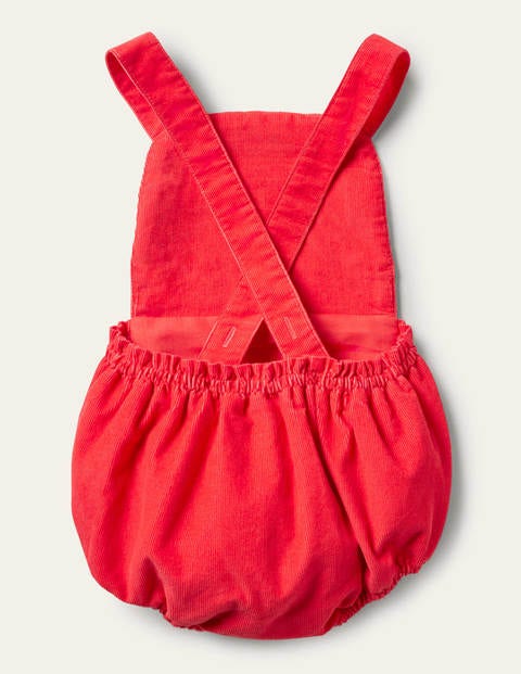 Appliqué Bib Romper - Strawberry Tart Scene Appliqué Bib Romper - Strawberry Tart Scene