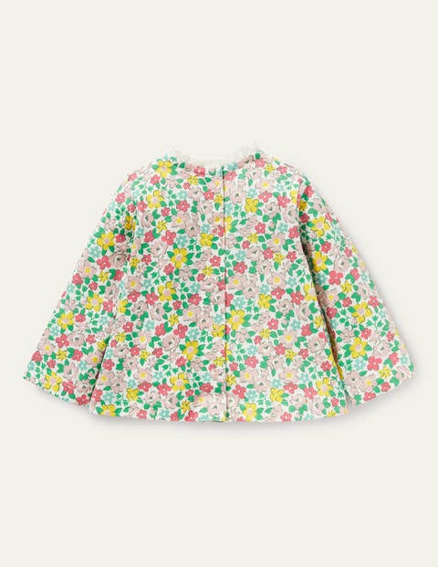 Oberteil mit Superstitch - Bunt, Blumenmuster/Hunde Oberteil mit Superstitch - Bunt, Blumenmuster/Hunde
