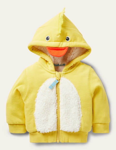 Teddy-lined Hoodie - Sweetcorn Yellow Chick