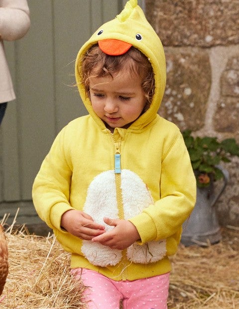 Teddy-lined Hoodie - Sweetcorn Yellow Chick Teddy-lined Hoodie - Sweetcorn Yellow Chick