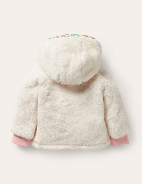 Heart Pocket Teddy Jacket - Oatmeal Heart Pocket Teddy Jacket - Oatmeal