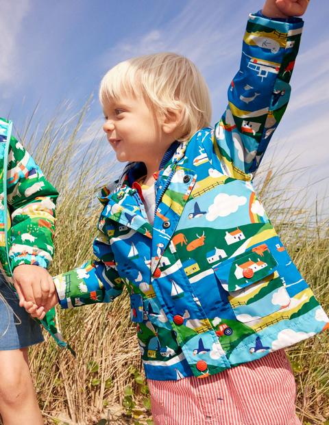 3-in-1 Printed Jacket - Multi Coastal Scene 3-in-1 Printed Jacket - Multi Coastal Scene